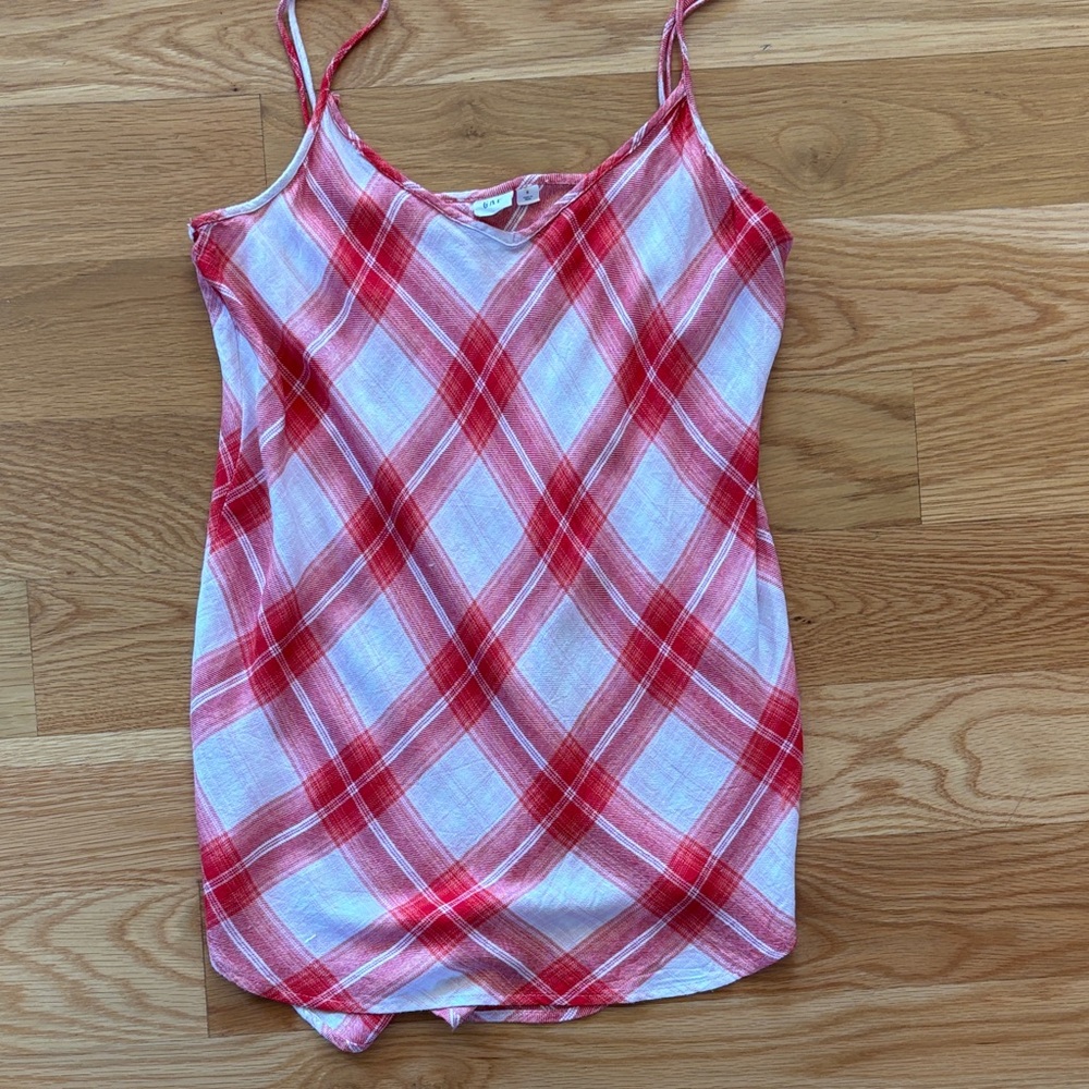 GAP Red and White Checkered Camisole